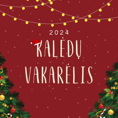 Red and Yellow Cute Illustration Christmas Greeting Instagram Post